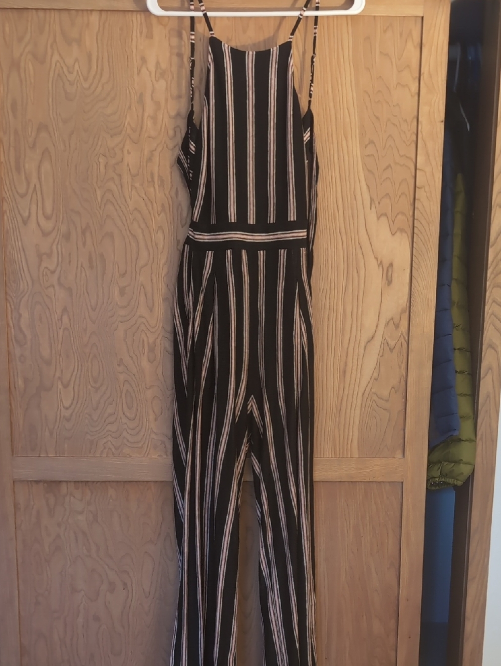 Joie Briselle Women's tie-back striped slub linen-jersey jumpsuit Size Xs